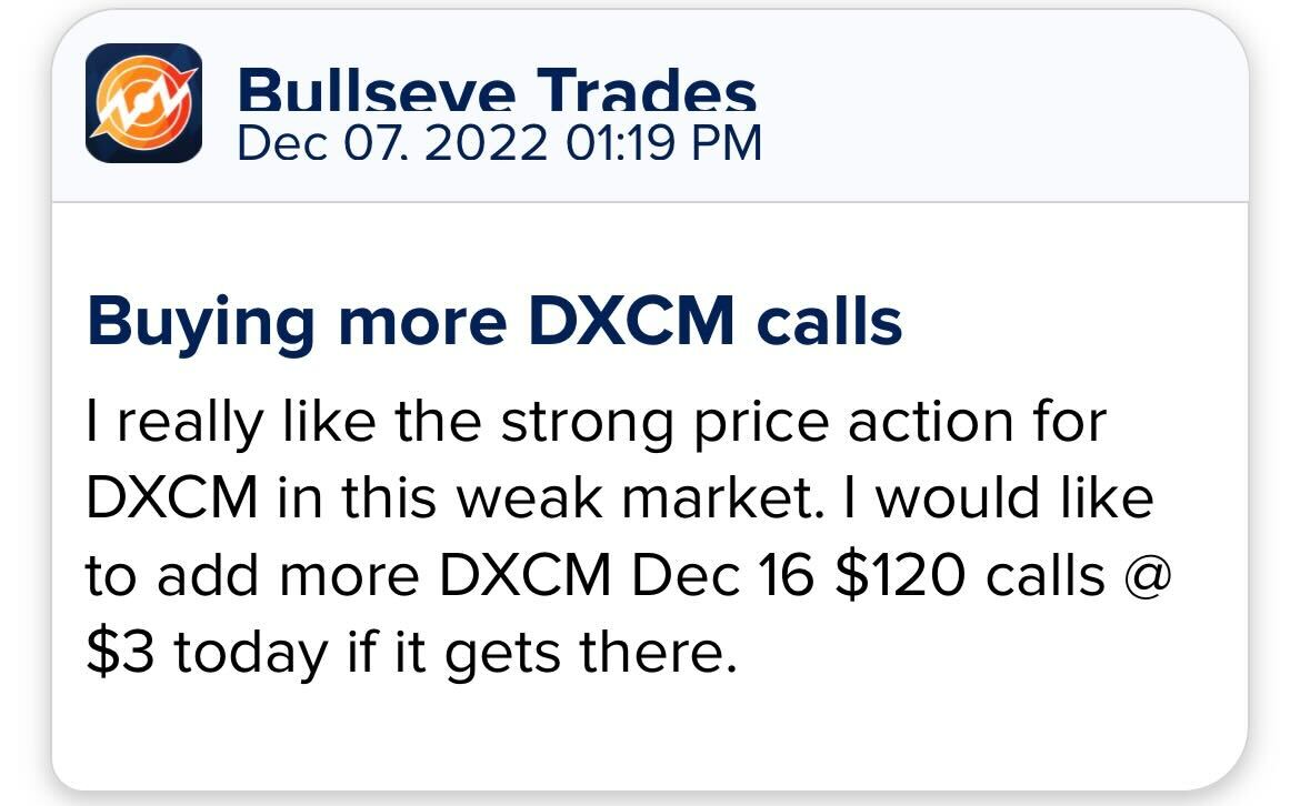 DXCM calls